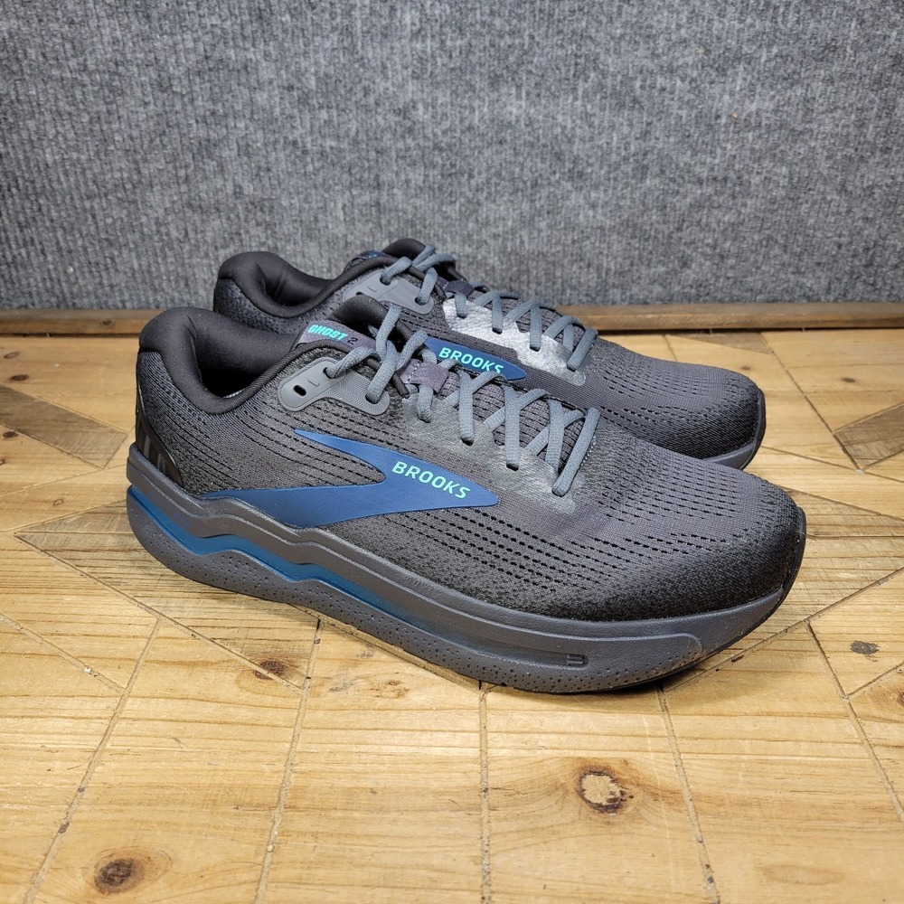 Brooks Ghost Max Men's Size 13 D Med Running Shoes 'Ebony/Blue Sapphire Marathon